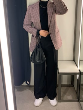 「アイテム（テーラードジャケット）」を使った、ㅤㅤㅤㅤㅤㅤㅤㅤㅤㅤㅤㅤㅤさん（レディース・169cm）の冬コーディネート