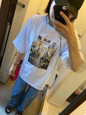「アイテム（帽子）」を使った、るいるい骨ストさん（レディース・163cm・40代）の春コーディネート