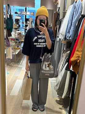 「アイテム（帽子）」を使った、るいるい骨ストさん（レディース・163cm・40代）の秋コーディネート