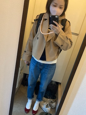 「アイテム（トレンチコート）」を使った、るいるい骨ストさん（レディース・163cm・40代）の春コーディネート