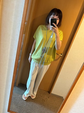 「antiqua（アンティカ）のアイテム」を使った、るいるい骨ストさん（レディース・163cm・40代）の夏コーディネート