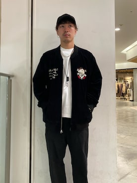 「B2nd」｜「アイテム（ブルゾン）」を使った、TAKEさん（メンズ・170cm）の秋コーディネート
