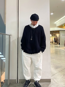 「B2nd」｜「アイテム（ニットキャップ/ビーニー）」を使った、TAKEさん（メンズ・170cm）の秋コーディネート