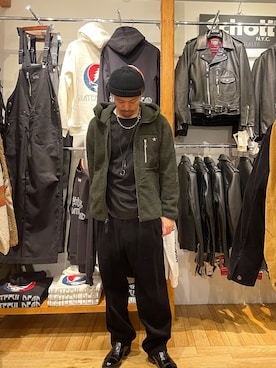 「schott（ショット）のアイテム（ブルゾン）」を使った、TAKEさん（メンズ・170cm）の秋コーディネート