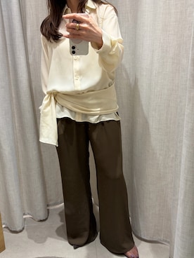 「TODAYFUL（トゥデイフル）のアイテム（アクセサリー）」を使った、☺︎hal☺︎さん（レディース・163cm）の春コーディネート