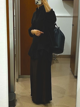 「Aeta（アエタ）のアイテム（ショルダーバッグ）」を使った、☺︎hal☺︎さん（レディース・163cm）の秋コーディネート