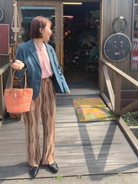 「CLANE（クラネ）のアイテム（タンクトップ）」を使った、NoNさん（レディース・159cm）の春コーディネート