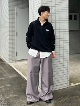 「ハーフジップ」｜kenさん（メンズ・175cm・20代）の秋コーディネート