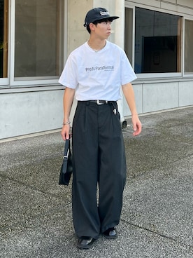 「アイテム（バッグ）」を使った、kenさん（メンズ・175cm・20代）の秋コーディネート