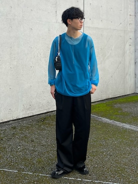 「LAPIIS（ラピス）のアイテム（トップス）」を使った、kenさん（メンズ・175cm）の夏コーディネート