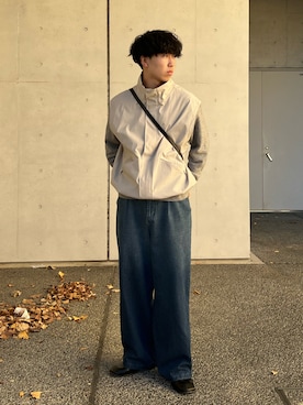 「アイテム（ブルゾン）」を使った、kenさん（メンズ・175cm）の冬コーディネート