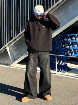 「アイテム（スリッポン）」を使った、kenさん（メンズ・175cm）の冬コーディネート