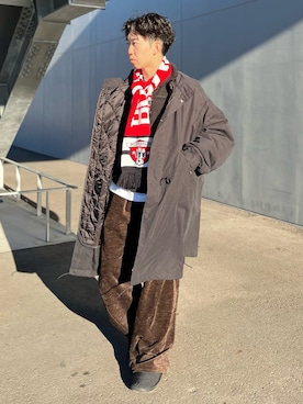 「レイヤード」｜kenさん（メンズ・175cm）の冬コーディネート