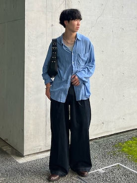 「アイテム（ハンドバッグ）」を使った、kenさん（メンズ・175cm）の秋コーディネート