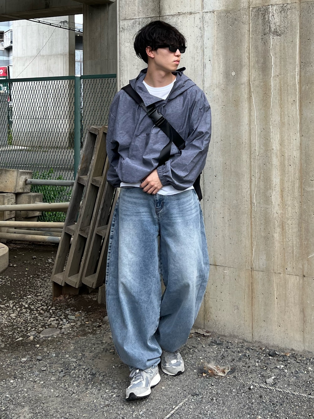 Chikashitsu +】super buggy denim pants / 【チカシツプラス