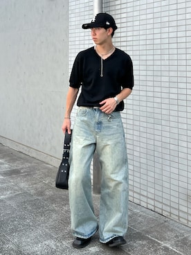 「アイテム（キャップ）」を使った、kenさん（メンズ・175cm・20代）の夏コーディネート
