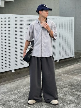 「アイテム（ハンドバッグ）」を使った、kenさん（メンズ・175cm）の夏コーディネート