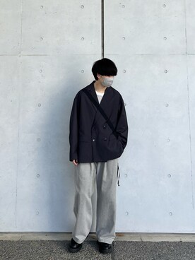 「shiki tokyo（シキトウキョウ）のアイテム（ローファー）」を使った、kenさん（メンズ・175cm）の春コーディネート