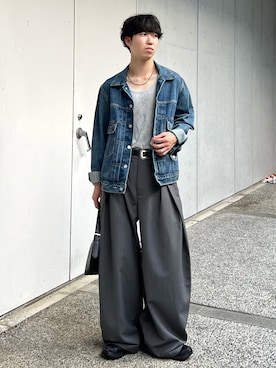 「アイテム（ジャケット/アウター）」を使った、kenさん（骨格ウェーブ・メンズ・175cm）の秋コーディネート