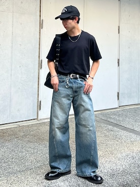 「アイテム（キャップ）」を使った、kenさん（骨格ウェーブ・メンズ・175cm）の夏コーディネート