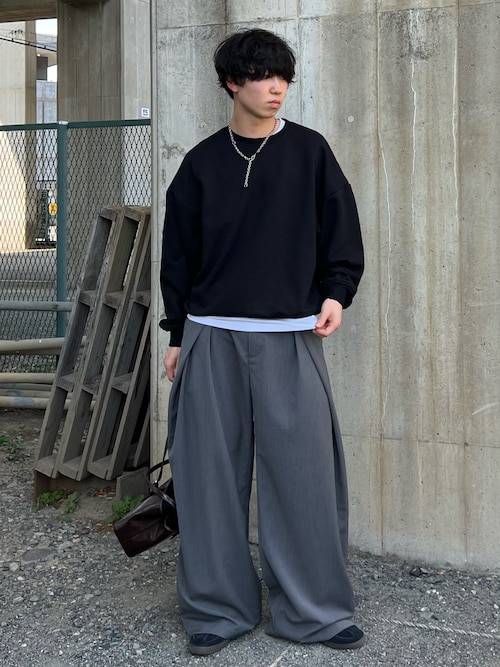 ヴィンテージライクダブルハンドルバッグ /フェイクレザースクエアバッグ / ペットボトル収納可能