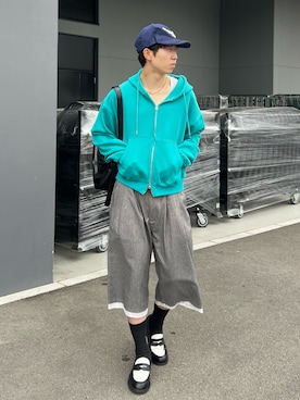 「アイテム（キャップ）」を使った、kenさん（メンズ・175cm）の夏コーディネート