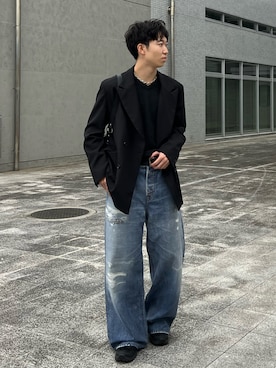 「アイテム（テーラードジャケット）」を使った、kenさん（メンズ・175cm）の秋コーディネート