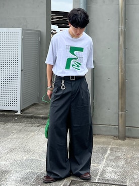 「アイテム（バングル/リストバンド）」を使った、kenさん（メンズ・175cm・20代）の夏コーディネート