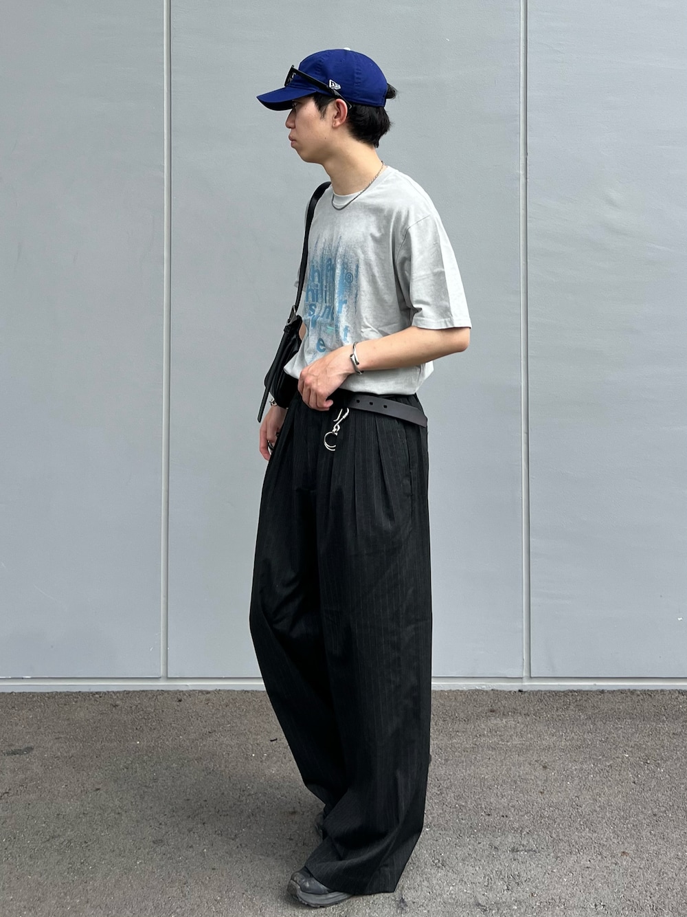 WYM LIDNMのスラックスを使った「ストライプパンツ」のメンズ人気
