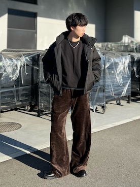 「アイテム（ダウンジャケット/コート）」を使った、kenさん（メンズ・175cm）の冬コーディネート