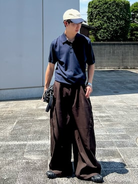「アイテム（バッグ）」を使った、kenさん（メンズ・175cm）の夏コーディネート