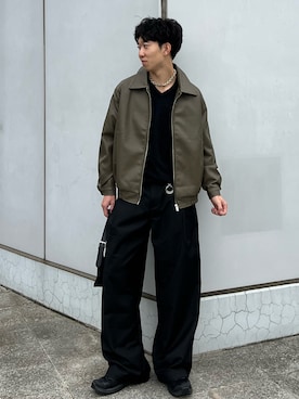 「アイテム（キーケース/キーアクセサリー）」を使った、kenさん（メンズ・175cm・20代）の秋コーディネート