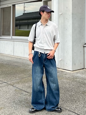 「アイテム（キャップ）」を使った、kenさん（メンズ・175cm）の夏コーディネート