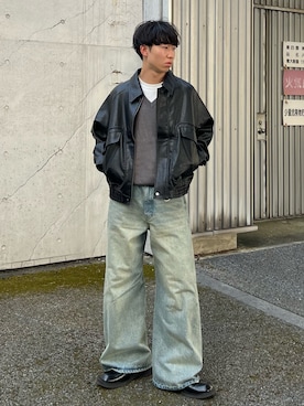 「アイテム（ベスト）」を使った、kenさん（メンズ・175cm・20代）の秋コーディネート