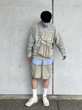 「春ニット」｜kenさん（メンズ・175cm・20代）の春コーディネート