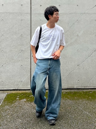 「LUENNA（ルエナ）の【LUENNA】Vintage Curve Denim Pants / ヴィンテージ カーブデニムパンツ（デニムパンツ）」を使った、kenさん（メンズ・175cm）の夏コーディネート