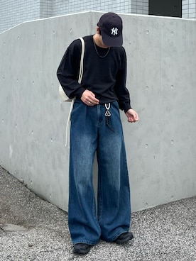 「アイテム（帽子）」を使った、kenさん（メンズ・175cm・20代）の秋コーディネート