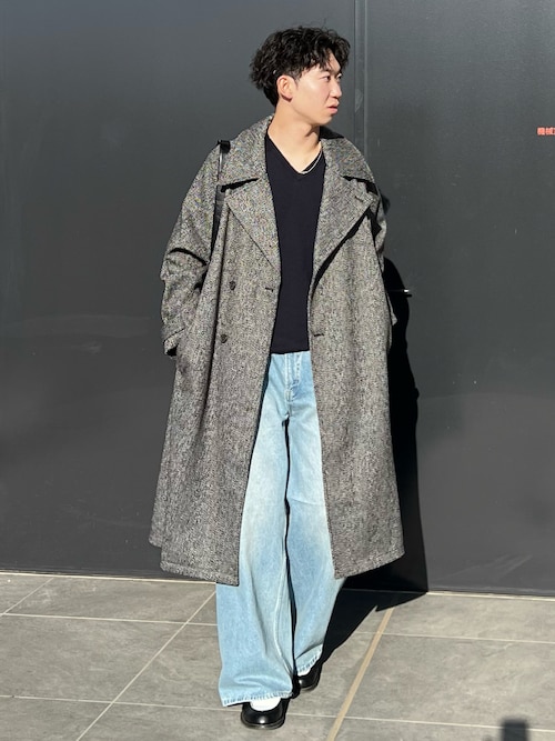 WOOL OVERSIZE LONG COAT (3way) / ウールオーバーサイズロングコート