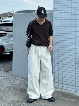 「Onitsuka Tiger（オニツカタイガー）のアイテム（スニーカー）」を使った、kenさん（メンズ・175cm）の夏コーディネート
