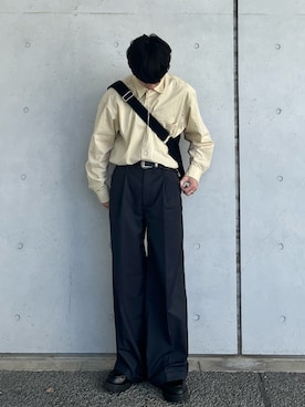 「shiki tokyo（シキトウキョウ）のアイテム（ローファー）」を使った、kenさん（メンズ・175cm）の春コーディネート