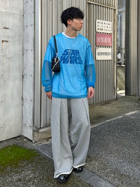 「LAPIIS（ラピス）のアイテム（トップス）」を使った、kenさん（メンズ・175cm）の夏コーディネート
