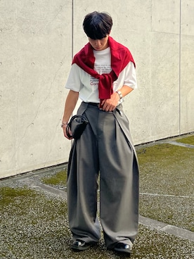 「アイテム（バングル/リストバンド）」を使った、kenさん（メンズ・175cm）の秋コーディネート
