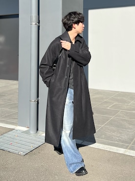 「アイテム（カーディガン/ボレロ）」を使った、kenさん（メンズ・175cm・20代）の冬コーディネート