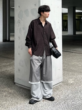 「アイテム（スウェットパンツ）」を使った、kenさん（メンズ・175cm）の秋コーディネート