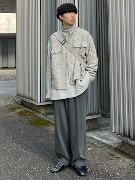 「UNIQLO（ユニクロ）のアイテム（スラックス）」を使った、kenさん（メンズ・175cm）の秋コーディネート