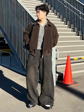 「アイテム（ブルゾン）」を使った、kenさん（メンズ・175cm）の冬コーディネート