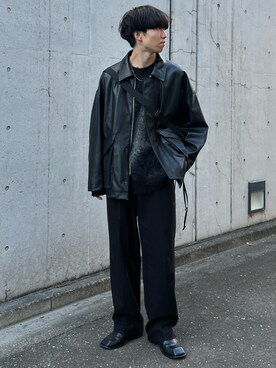「デザイントップス」｜「アイテム（ブルゾン）」を使った、kenさん（メンズ・175cm）の秋コーディネート