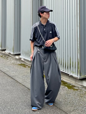 「アイテム（キャップ）」を使った、kenさん（骨格ウェーブ・メンズ・175cm）の夏コーディネート