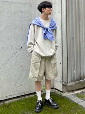 「soerte」｜「アイテム（スウェット）」を使った、kenさん（メンズ・175cm）の秋コーディネート