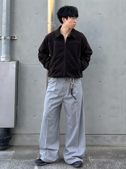 synthetic suede zip blouson / シンセティックスエードジップブルゾン